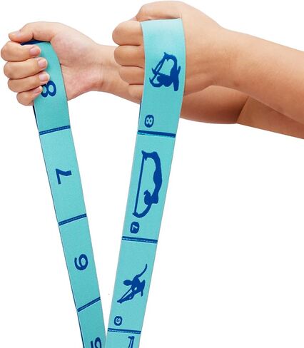 2 PCS Kids Stretching Strap & Band for Dance, Ballet – 8-Loop Adjustable Elastic Equipment for Yoga, Gymnastics Workout, Home Gymnastics, Beginner Flexibility and Stretching Resistance Bands in Kuwait