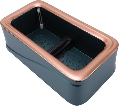 Aramox Automatic Shoe Cover Dispenser, Aluminum Alloy, Smart Sensing Technology, Ideal for Home Office and Public Places, Size 15.7 X 8.3 Inch in Kuwait