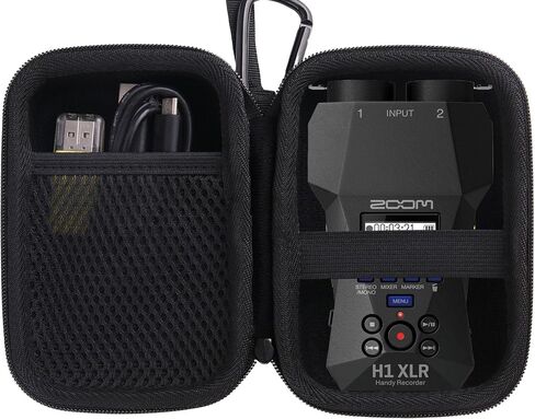 حقيبة تخزين صلبة من مادة EVA متوافقة مع Zoom H1 XLR مع صندوق تخزين واقي للسفر مزود بمسجل عائم 32 بت in Kuwait