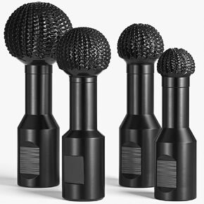4 Pcs Sphere Rotary Burr Set, 5/8-11 Thread Ball Gouge Attachments for 4-1/2" & 5" Angle Grinders, Wood Carving Carbide Steel Cutting Burrs Hollowing, Slotting, Engraving & Polishing Tools in Kuwait