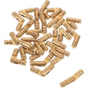 Garneck 25pcs Brass Invisible Cylinder Barrel Hinges for Jewelry Boxes and Keepsake Boxes with Stable Support for Heavier Loads and Luxurious Touch, Hidden Design for Personal Use in Kuwait