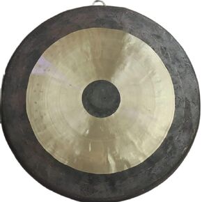 Bronze Chinese Gong, Traditional & Aged Look, for Sound Healing, Meditation, Yoga, Calming Sound and Beautiful Shimmering Wash Quality(16 Inch) in Kuwait