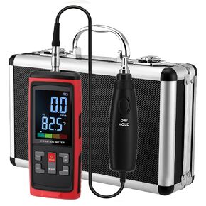 Digital Vibration Meter Vibrometer, 3-in-1, 3 Detachable Probes, ISO 10816 for Motors & Bearings | 3-in-1 detects acceleration, velocity and displacement. Dual bands 10Hz–1kHz & 1kHz–3kHz, for pumps and bearing testing in Saudi Arabia