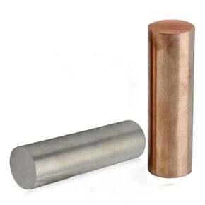 Copper Rod 4" Length x 3/4" Diameter - Bare Copper-Zinc Alloy Metal Bar for Science Experiments, DIY Crafts, School Projects & Research in Kuwait