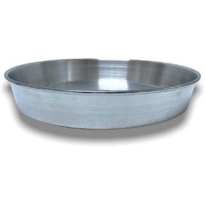 Aluminum Baking Pan Set 3 Piece for Baklava, Pastries, Cookies, and Meals - 38cm, 34cm, 30cm Sizes - Silver Finish - Silver 30-34-38 in Kuwait