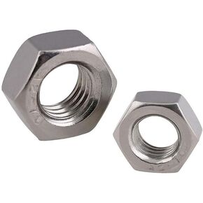 Hexagonal nut， Hardware Nuts，Hex Nuts，2pcs Metric Left Hand Thread Hex Nut M12 Stainless Steel Reverse Hexagon Nuts Tooth in Kuwait