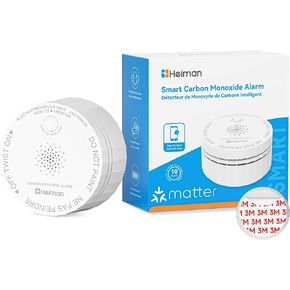 Heiman Carbon Monoxide Detectors, Matter CO Detector Battery Powered, UL 2034 5th Certified, Smart Wireless Mini CO Alarm for Home, Real-time Notification, for Smartthings,Home Assistant in Saudi Arabia