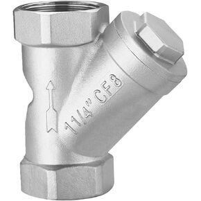 1/2" 3/4" 1" 2" Stainless Steel Filter Valve Y Shaped Strainer Female Thread Mesh Threads(2 Inch) in Kuwait