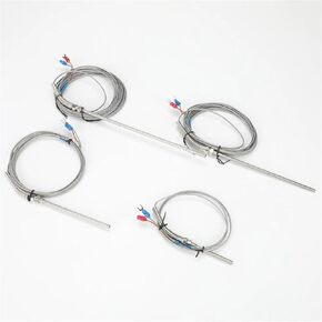 1M 2M Temperature Sensor K Type Stainless Steel Thermocouple 0-800℃ Diameter 5mm Thread M8 50mm/100mm/150mm/200mm 1Pcs(1M Cable Length,100mm) in Saudi Arabia