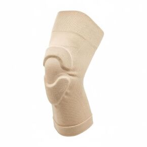Padded Knee Support Sleeve Cushioned Pad Open Patella Knee Sleeve Stretch Material Compression Leg Brace, Black, L Suitable For 110-140 Jin in Saudi Arabia