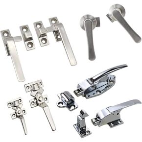 Industrial Heavy-Duty Freezer Warehouse Door Handles and Locks for Thermostatic Boxes Ovens Cabinets 1Pcs(SUS304-198x68mm) in Saudi Arabia