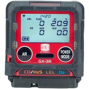 RKI GX3R 4-Gas Monitor LEL O2 H2S CO Detector - Factory Calibrated with Warranty Support, Includes Carry Bag and Calibration Certificate in Saudi Arabia