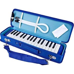 Melodica 32 Key with Carrying Bag Portable Keyboard Wind Instrument for Students Beginners Music Education Blue - Blue in Kuwait