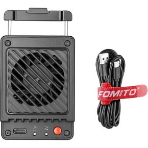 FOMITO FS-06 Semiconductor Camera and Phone Cooling Fan, Full Metal Housing, Intelligent Temperature Control, for Live Streaming and HD Video Recording in Kuwait