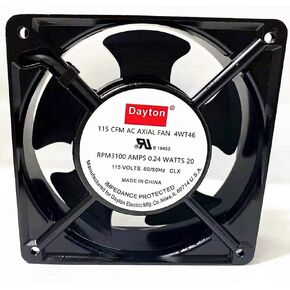4WT46 Fan 115VAC Dayton 0.24AMPS 20WATTS 115 CFM 120×120×38mm Cooling Fan in Kuwait