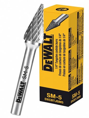 مثقاب كربيد التنجستين الفردي من DEWALT مقاس SM-5 مع ساق مقاس 1/4 بوصة لتشغيل المعادن الصعبة (DXCBTJSM5) in Kuwait