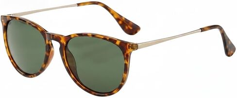 Trendy round polarized sunglasses for women, lightweight, UV400, vintage retro style for party, beach, shopping. in Kuwait