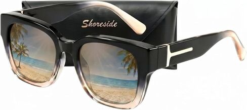 Shoreside Fit Over Sunglasses, UV400 Protection, Glare Reducing Wraparound Sunglasses for Driving. in Kuwait