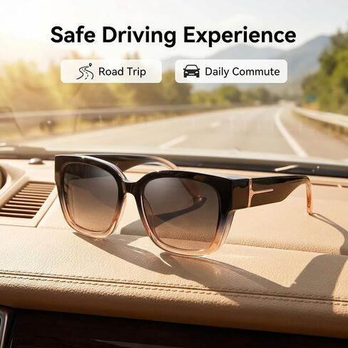 Shoreside Fit Over Sunglasses, UV400 Protection, Glare Reducing Wraparound Sunglasses for Driving. in Kuwait