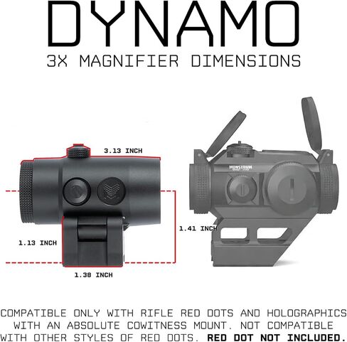 مكبر Monstrum Dynamo 3X Micro مع حامل من الوجه إلى الجانب in Kuwait