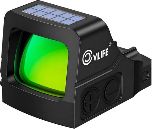 CVLIFE WildHawk X Z04 Solar Green Dot for RMSC, Multi-Reticle 2MOA & 40MOA Circle Pistol Sight, 3500G Shockproof Motion Awake Handgun Green Dot, Multi-Coating lens, with Adapter for RMR/MOS/Picatinny. in Kuwait