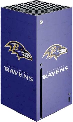 غلاف Skinit المخصص للألعاب متوافق مع وحدة تحكم Xbox Series X - تصميم مرخص رسميًا من NFL Baltimore Ravens in Kuwait