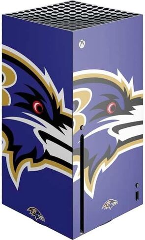 غلاف Skinit المخصص للألعاب متوافق مع وحدة تحكم Xbox Series X - تصميم مرخص رسميًا من NFL Baltimore Ravens in Kuwait