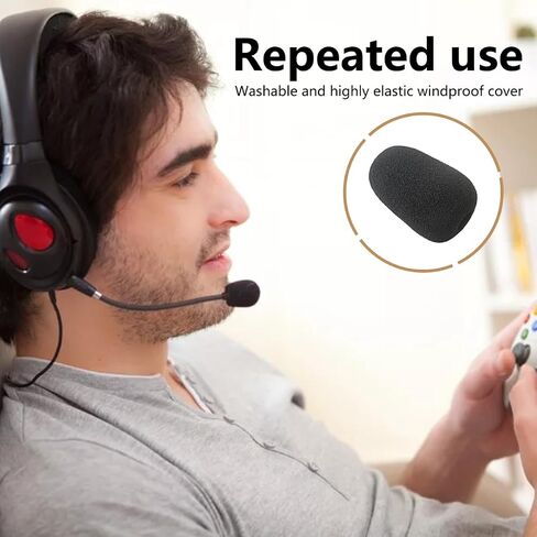 بديل إسفنجي جديد متوافق مع سماعة رأس الألعاب HyperX Cloud II/Alpha/Alpha S/Mix/Core/غطاء مرشح بوب للدردشة السحابية، 6 عبوات من الزجاج الأمامي in Kuwait