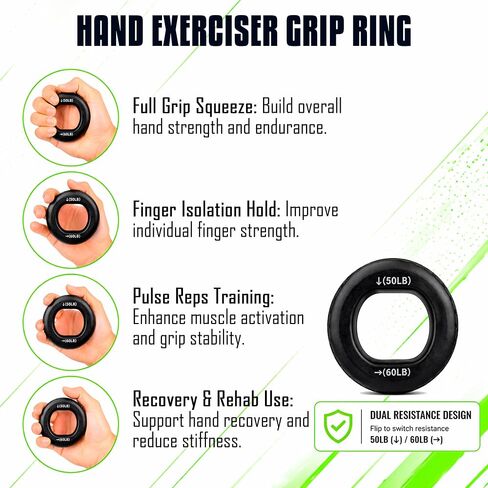 Flex Bars Training Kit with Hand Therapy Ring and Finger Exerciser - 4 Resistance Bars Set for Elbow Therapy and Grip Strength - Relieves Tennis Elbow Pain - Flex Bars for Physical Therapy in Kuwait