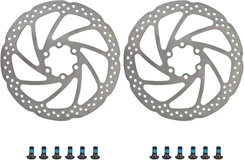 2pcs Bicycle Disc Brake Rotor 160mm, Stainless Steel Bike Disc Brake Rotor with 12 Bolts for MTB Mountain Road Bicycle BMX in Kuwait