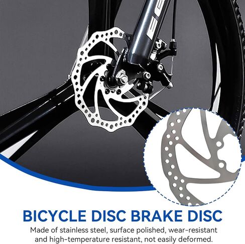 2pcs Bicycle Disc Brake Rotor 160mm, Stainless Steel Bike Disc Brake Rotor with 12 Bolts for MTB Mountain Road Bicycle BMX in Kuwait