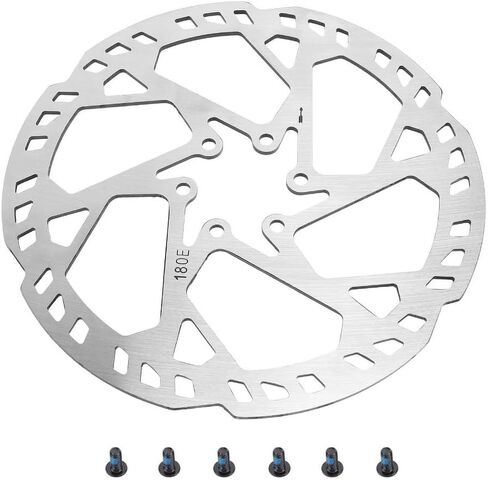 ‌180mm Bike Disc Brake Rotor 6-Hole Stainless Steel Brake Disc for E-Bike/Road Bike (2.3mm Thickness, Includes 6 Screws)‌ in Kuwait