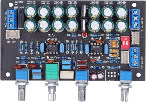 أجزاء مكبر الصوت Preamp للوحة النغمة مع مفتاح التكبير، تيار متردد 12 فولت - 18 فولت، مقياس الجهد المغلق بالكامل - قابل للترقية، مثالي لعشاق الصوت in Kuwait