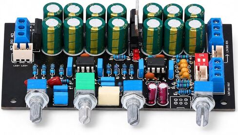 أجزاء مكبر الصوت Preamp للوحة النغمة مع مفتاح التكبير، تيار متردد 12 فولت - 18 فولت، مقياس الجهد المغلق بالكامل - قابل للترقية، مثالي لعشاق الصوت in Kuwait