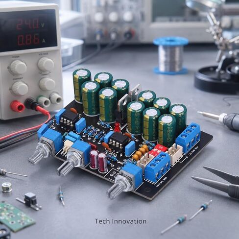 أجزاء مكبر الصوت Preamp للوحة النغمة مع مفتاح التكبير، تيار متردد 12 فولت - 18 فولت، مقياس الجهد المغلق بالكامل - قابل للترقية، مثالي لعشاق الصوت in Kuwait
