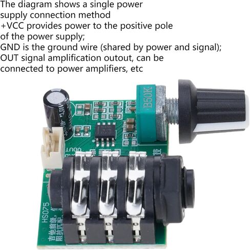 TL072 مضخم تشغيلي منخفض الضوضاء Preamp قابل للتعديل مكاسب واسعة النطاق استجابة التردد أداة معالجة مكبر للصوت in Kuwait