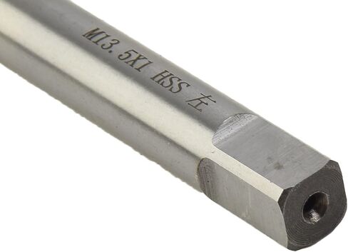 FABULETTA M13.5 x 1.0mm صنبور خيط اليد اليسرى HSS أداة تشغيل المعادن عالية الفولاذ لقطع الخيوط الداخلية في المواد الحديدية غير الحديدية طلاء فضي توريد الآلات الصناعية حزمة واحدة in Kuwait