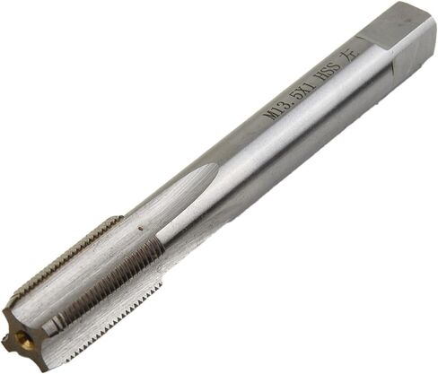 FABULETTA M13.5 x 1.0mm صنبور خيط اليد اليسرى HSS أداة تشغيل المعادن عالية الفولاذ لقطع الخيوط الداخلية في المواد الحديدية غير الحديدية طلاء فضي توريد الآلات الصناعية حزمة واحدة in Kuwait