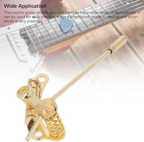 Guitar Tailpiece Tlo Replacement, Electric Guitar Vibrato Tailpiece, Gold Color Aluum y B Stop Bar, Enhanced Su and Resce, Compatible with and in Kuwait