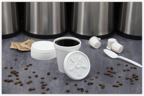 Dart Container 8JL أغطية بلاستيكية بفتحات تهوية لأكواب إسفنجية ساخنة/باردة سعة 8 أونصة (DAR8JL) الفئة: أغطية الأكواب in Kuwait