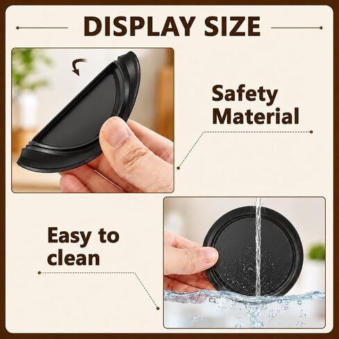 15 Pack Yogurt Jar Lids, BPA-Free Yogurt Container Jar Lids, Reusable Clear Plastic Jar Lids, Ideal for Oui Yogurt Jars, Glass Jars, Replacement Compatible (Black) in Kuwait