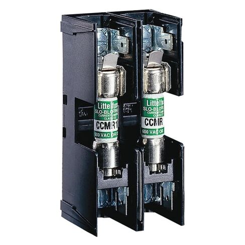 Open Fuse Block, 0 to 30A Amp Range, 600V AC/DC Volt Rating, 2 Poles, Pressure Plate - 1 Each in Kuwait