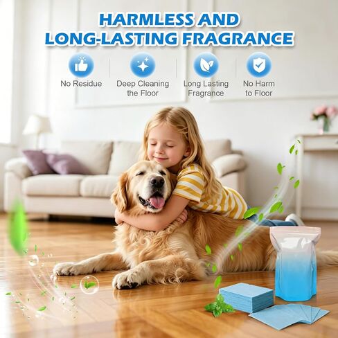 100PCS Multi-effect Floor Cleaning Sheets, Multi-surface Floor Cleaning Solution Tablets with Fresh Scent for Floor Mopping, Home Floor Cleaner for Tile, Wood, Laminate in Saudi Arabia