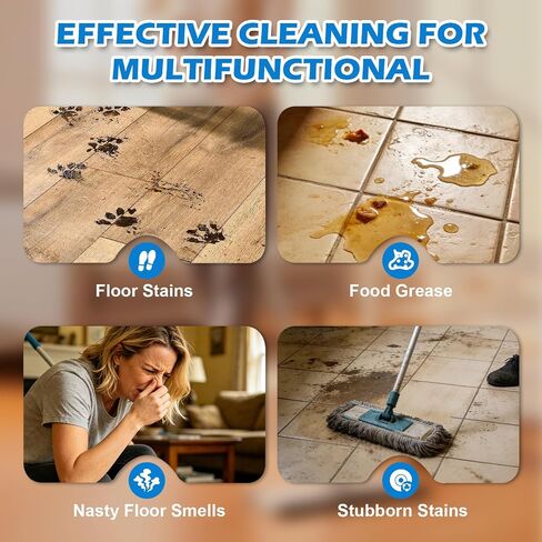 100PCS Multi-effect Floor Cleaning Sheets, Multi-surface Floor Cleaning Solution Tablets with Fresh Scent for Floor Mopping, Home Floor Cleaner for Tile, Wood, Laminate in Saudi Arabia