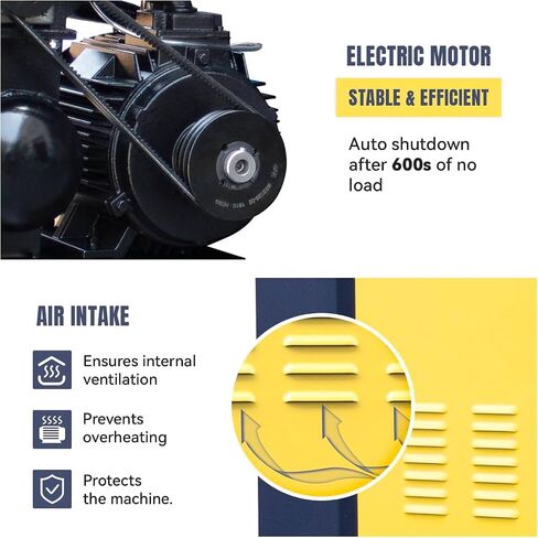 تورين PACK7-TA 7.5KW 10HP ضاغط هواء لولبي دوار 230V/3Ph 35CFM 125psi مع 80Gal ASME Tand & Air Dryer نظام ضغط الهواء شديد التحمل الكل في واحد in Kuwait