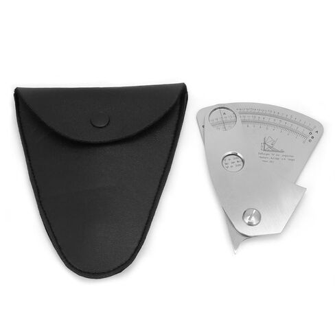 Stainless Steel Weld Gauge 0-20mm – Professional Welding Inspection Tool for Fillet Weld Angle, Width and Height Measurement in Kuwait