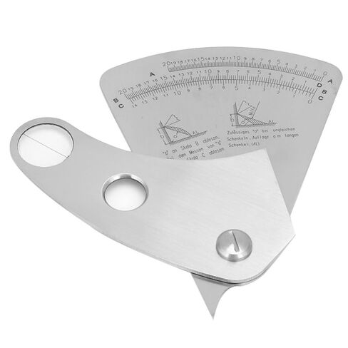 Stainless Steel Weld Gauge 0-20mm – Professional Welding Inspection Tool for Fillet Weld Angle, Width and Height Measurement in Kuwait