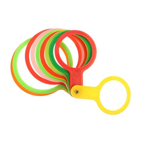 SOLUSTRE Fruit Grading Gauge Plastic Diameter Measuring Tool 60-110mm for Citrus Orange Peach Size Checking Ruler Orchard Vegetable Diameter Measurement Random Color in Kuwait
