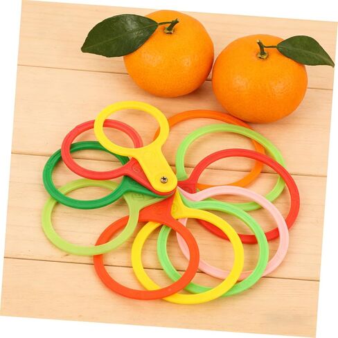 SOLUSTRE Fruit Grading Gauge Plastic Diameter Measuring Tool 60-110mm for Citrus Orange Peach Size Checking Ruler Orchard Vegetable Diameter Measurement Random Color in Kuwait