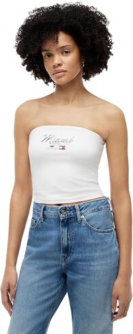 Tommy Hilfiger Women's F1 Miami Graphic Tube Top in Kuwait